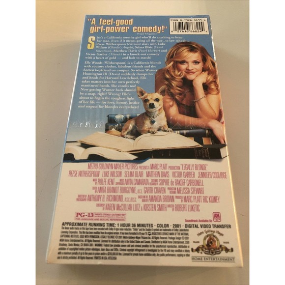Legally Blonde VHS‎ 2001 Reese Witherspoon SEALED NEW MGM - Picture 2 of 3